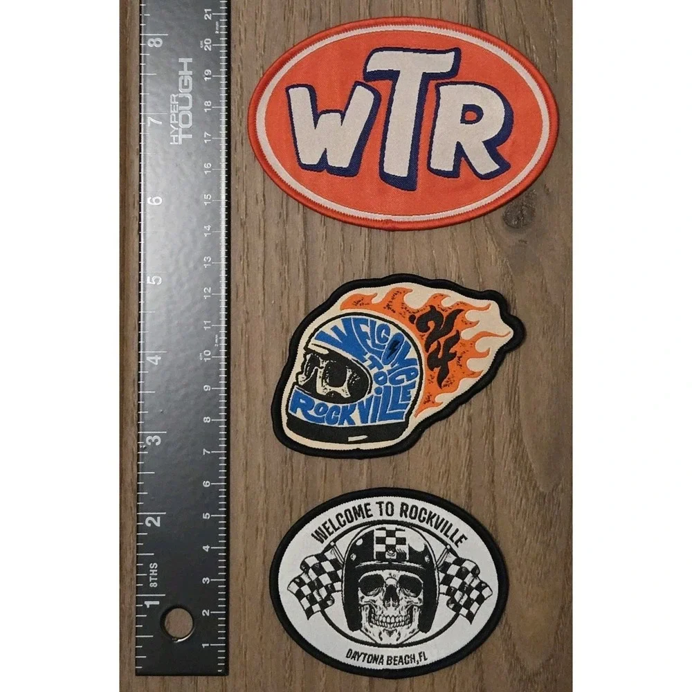 Welcome To Rockville Iron On Patches Official Merchandise NEW Set Of 3 Festival